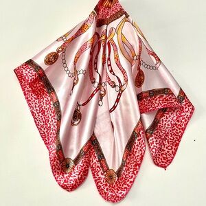 SCARF | Satin | Ribbons & Pearls